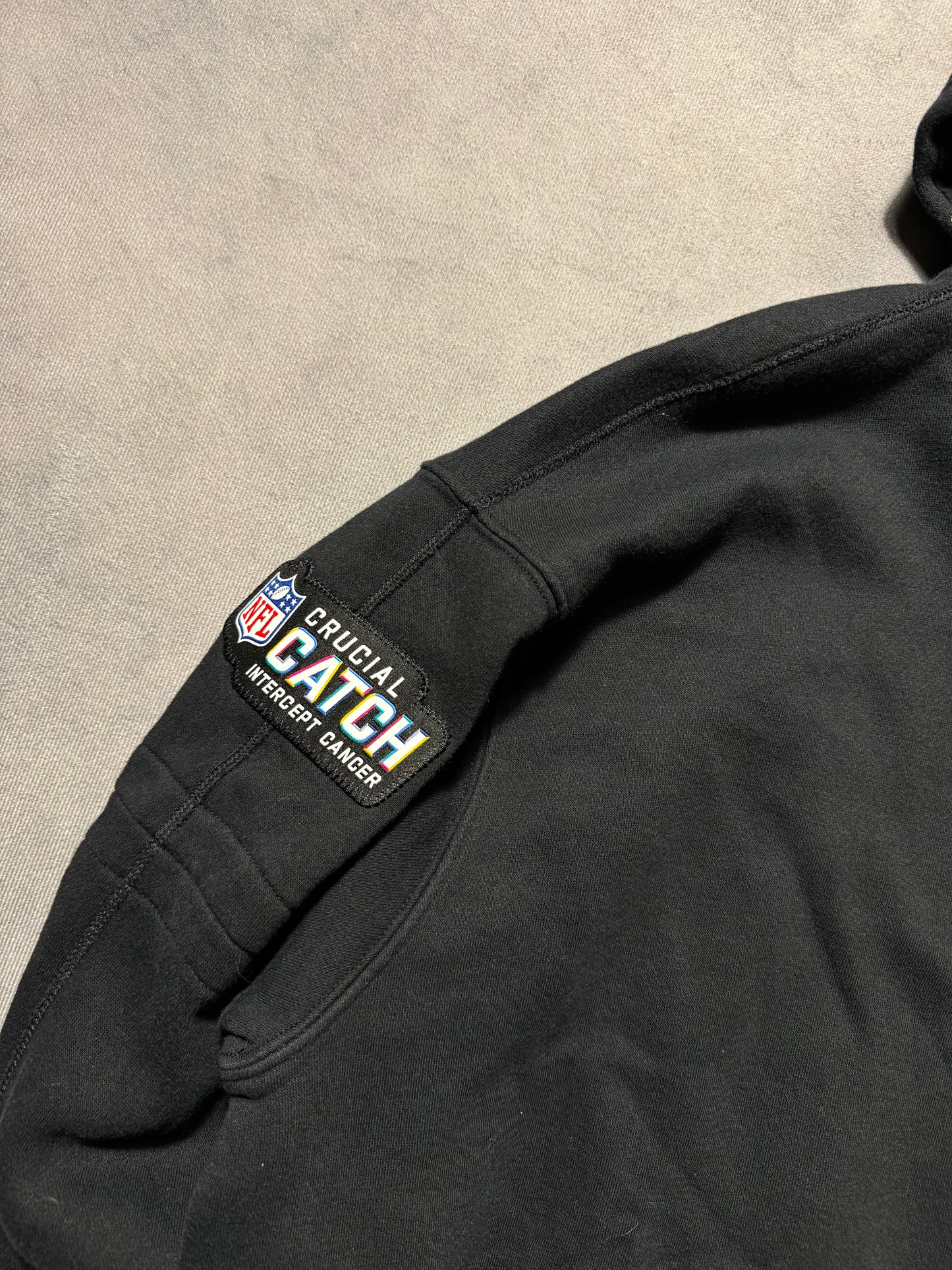 2023 Carolina Panthers Black Nike Crucial Catch Sideline NFL Hoodie (Medium)