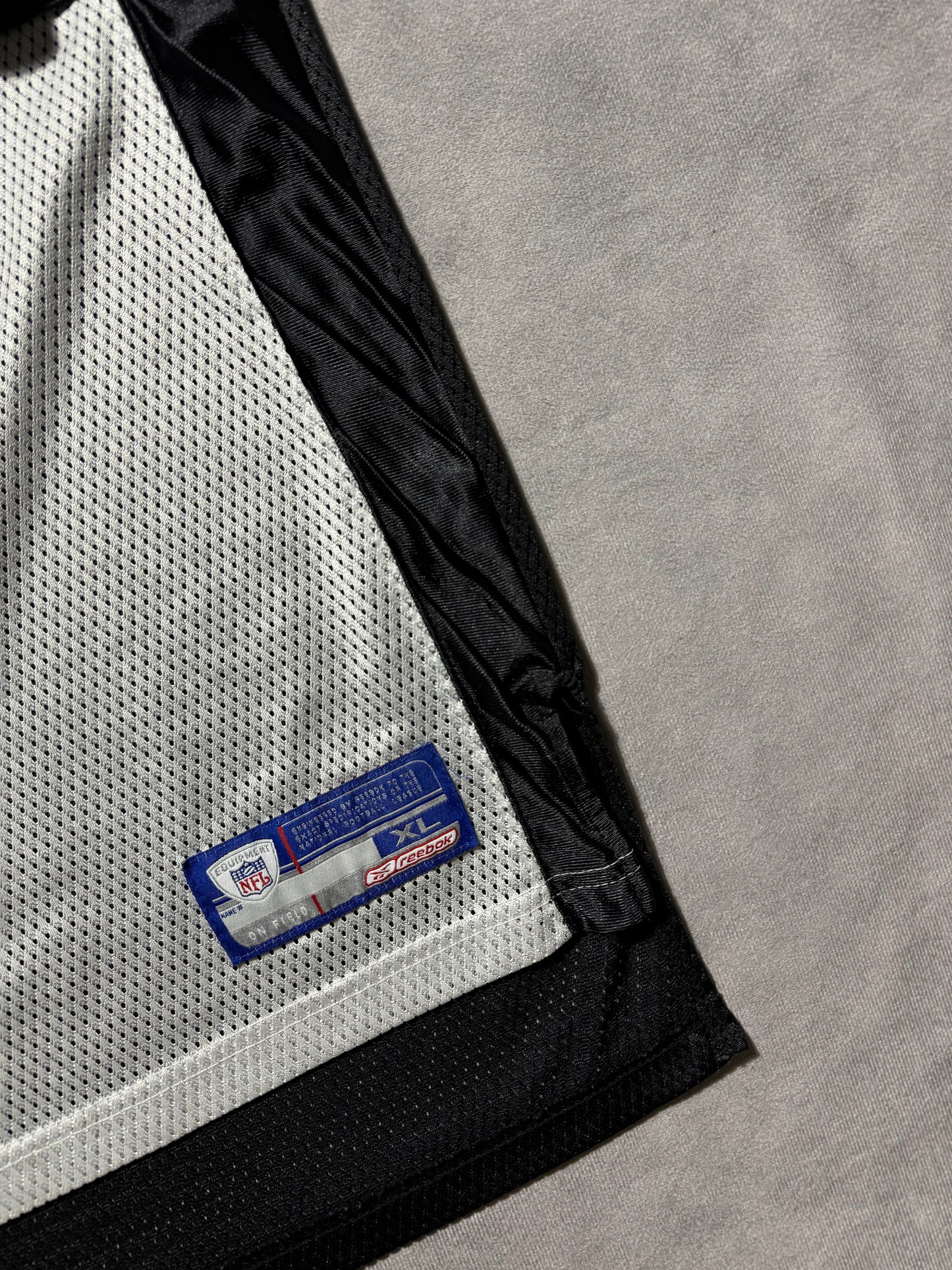 00’s Carolina Panthers Julius Peppers Vintage Two Tone Reebok NFL Jersey (Youth XL)