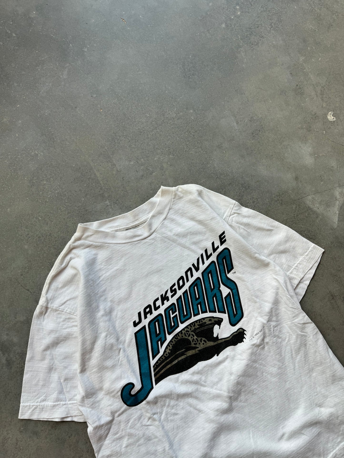 1993 Jacksonville Jaguars Vintage Banned Logo NFL Tee (Large)