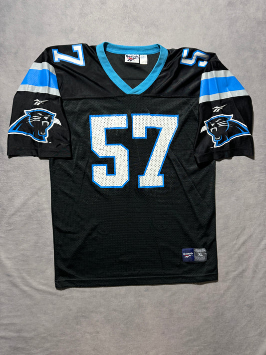 1996 Carolina Panthers Lamar Lathon Vintage Black Reebok NFL Jersey (XL)