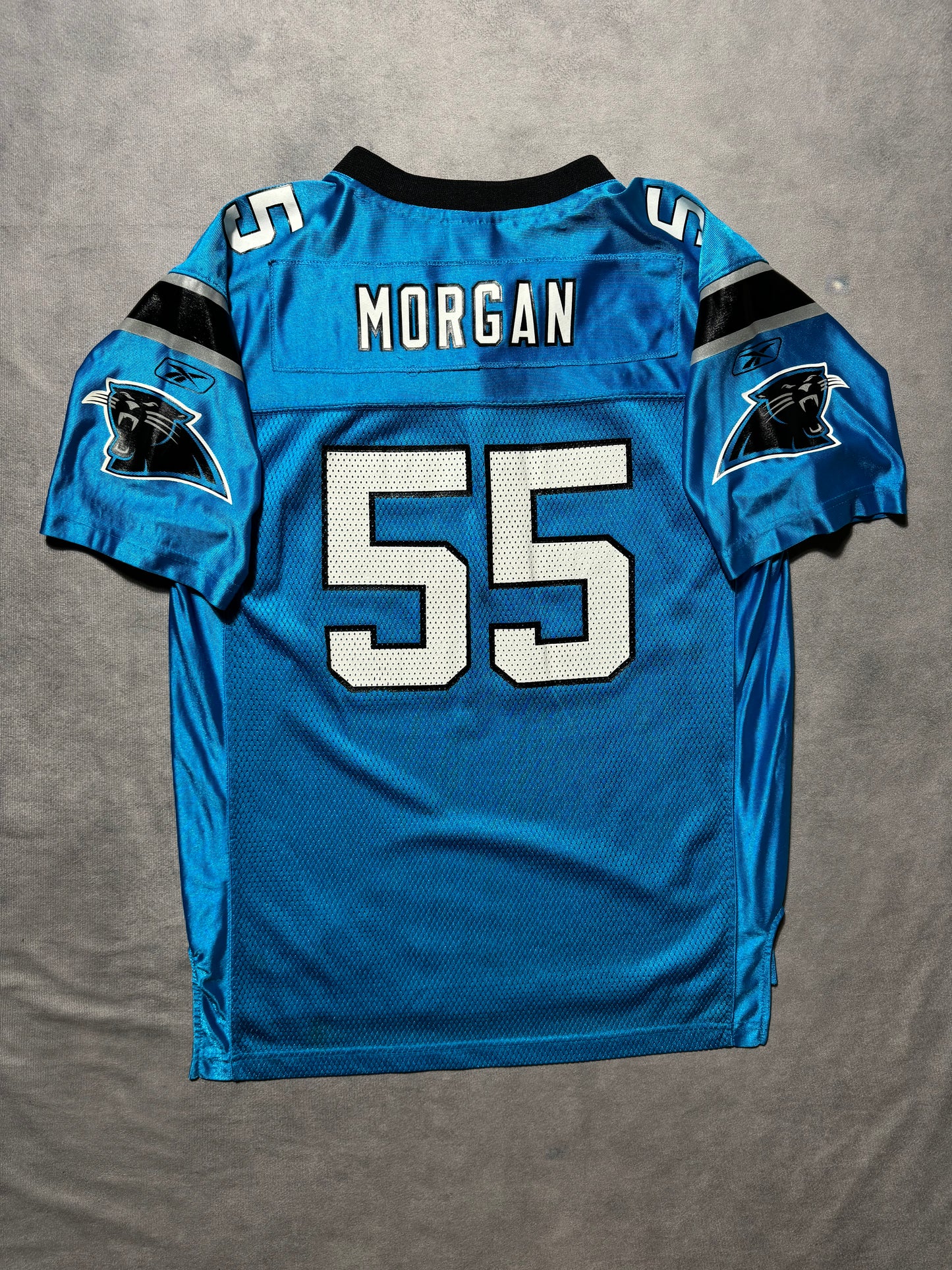 00’s Carolina Panthers Dan Morgan Vintage Alternate Blue Reebok NFL Jersey (Youth XL)