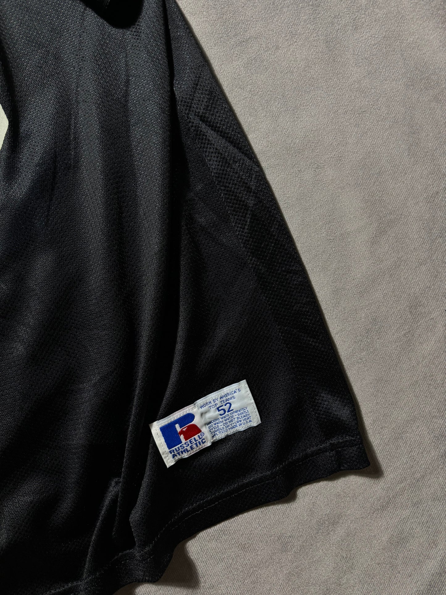 1995 Carolina Panthers Vintage Black Russell Athletic Inaugural Season #95 Practice Style NFL Jersey (52/XXL)