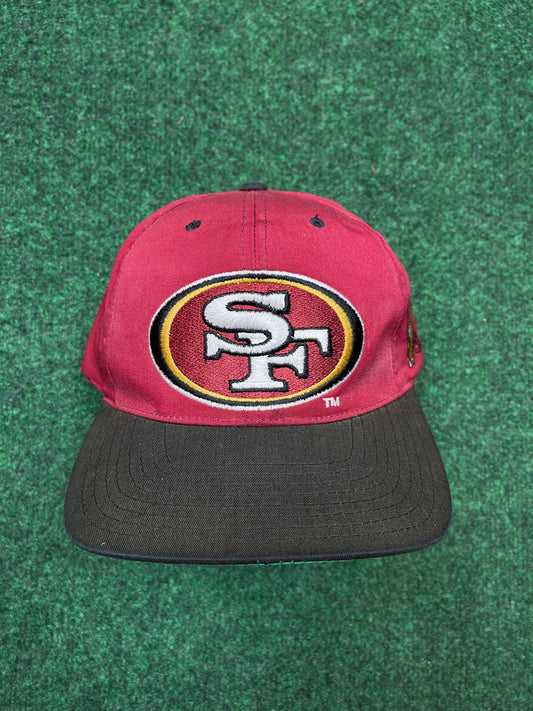 90’s San Francisco 49ers Sun Faded Vintage NFL Snapback Hat (OSFA)