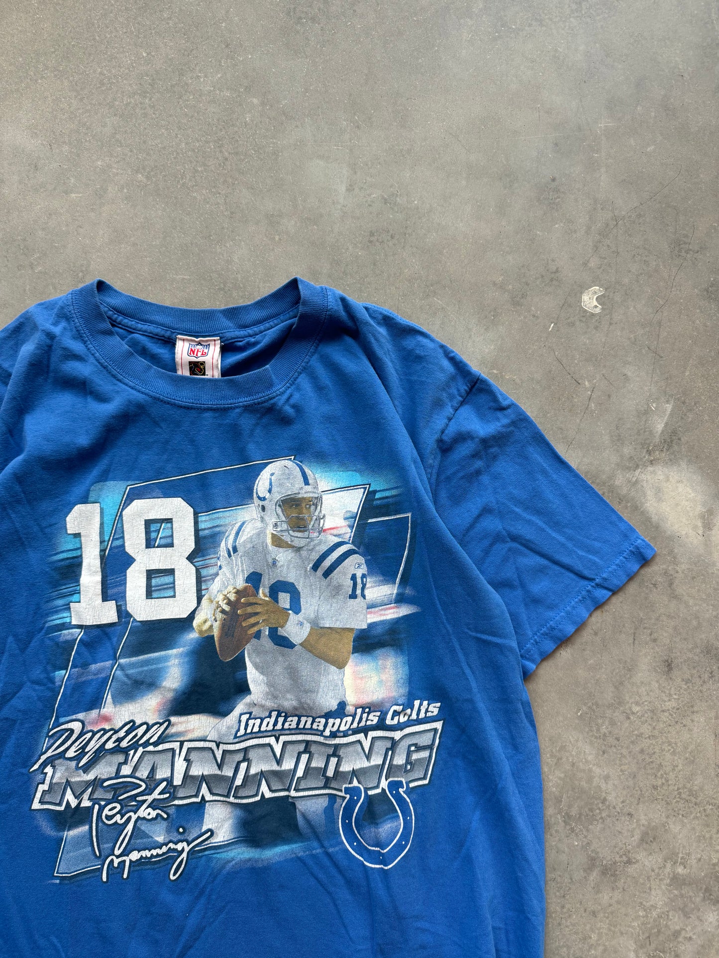 00’s Indianapolis Colts Peyton Manning Vintage NFL Player Tee (Large)