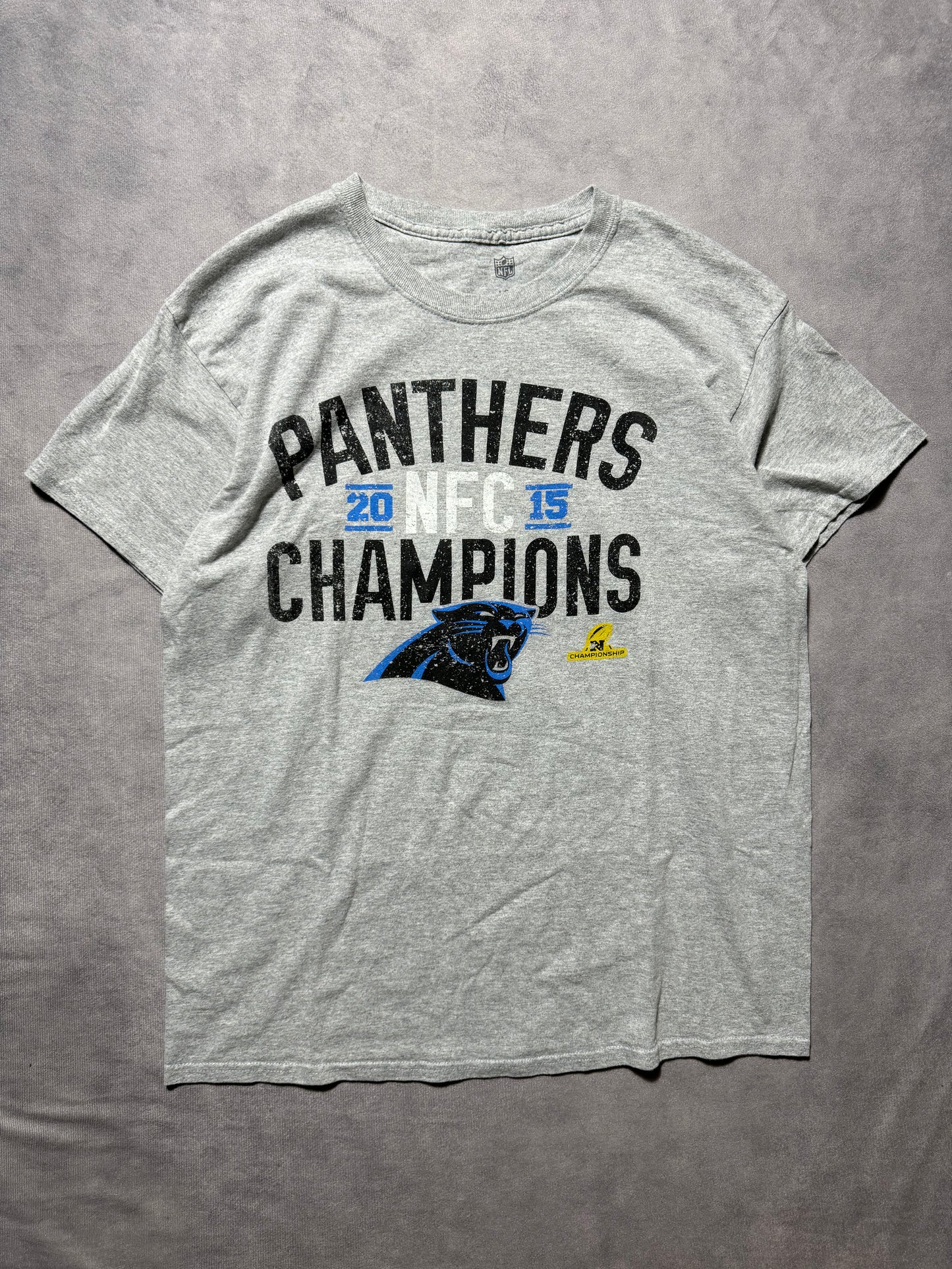 2015 Carolina Panthers NFC Champions Super Bowl 50 NFL Tee (Large)