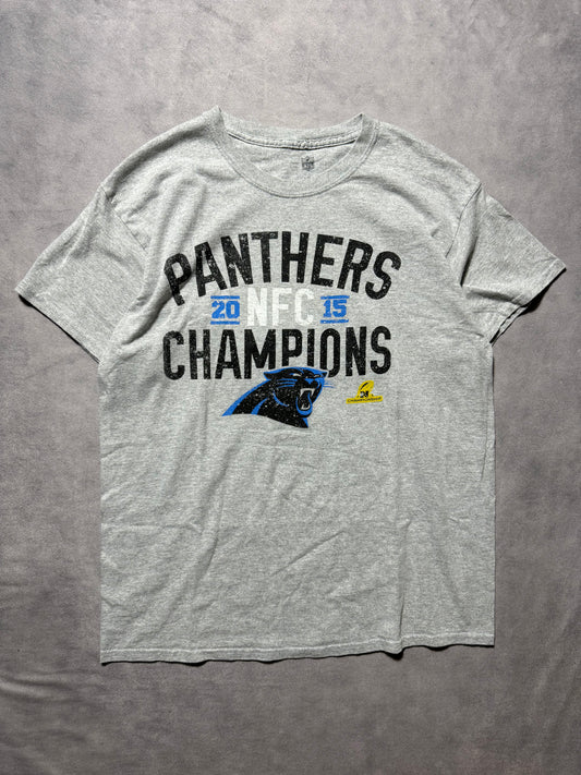 2015 Carolina Panthers NFC Champions Super Bowl 50 NFL Tee (Large)