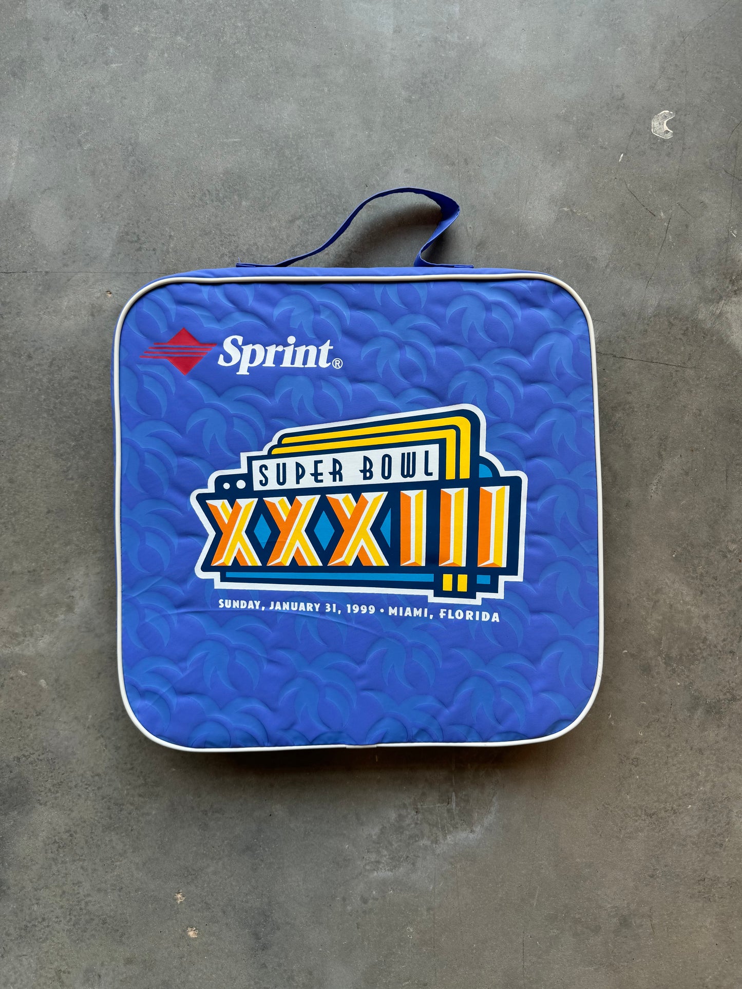 1999 Super Bowl XXXIII Denver Broncos vs. Atlanta Falcons Vintage Stadium Seat