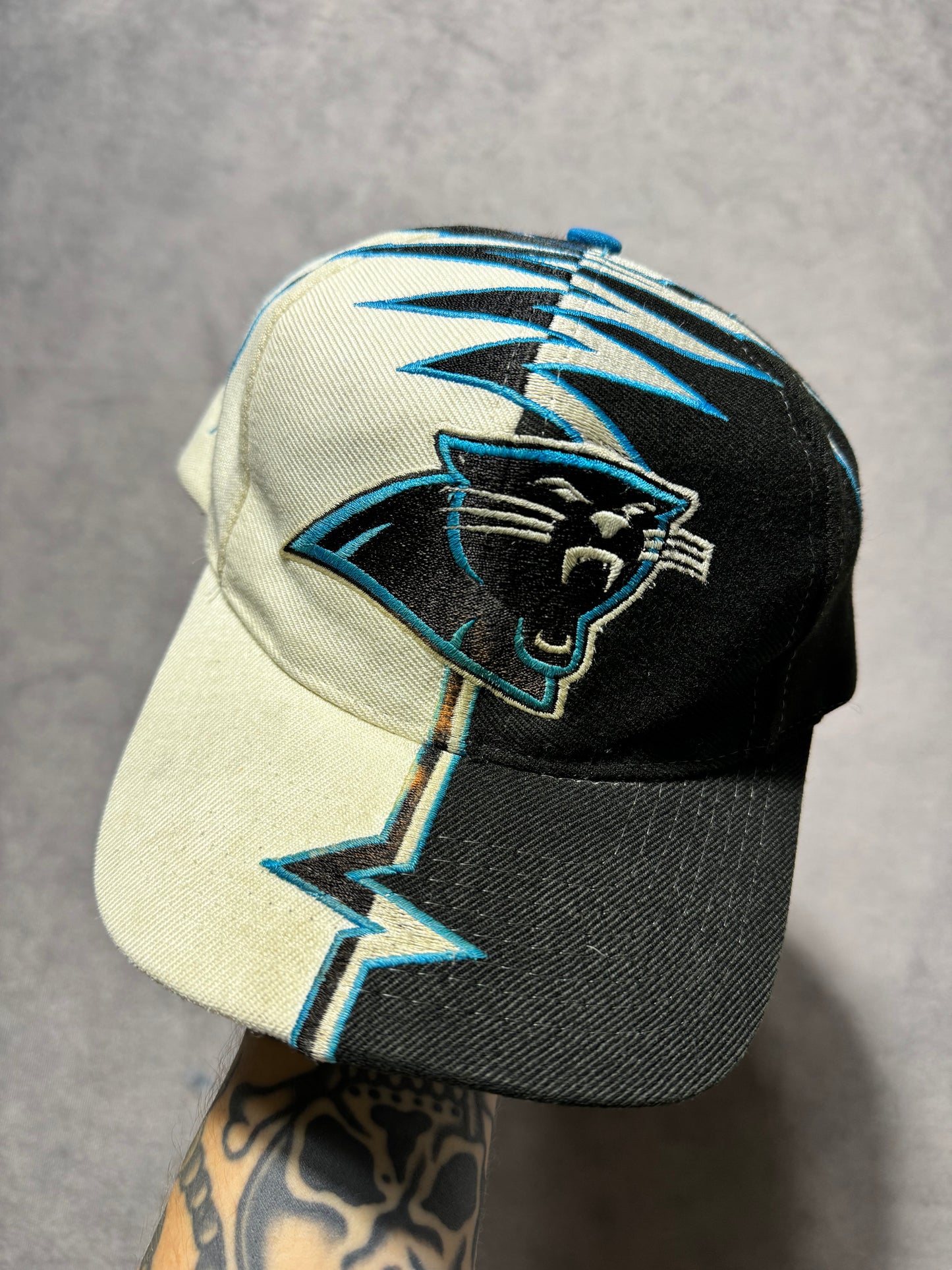 90’s Carolina Panthers Vintage Starter Shockwave NFL Velcro Back Hat (OSFA)