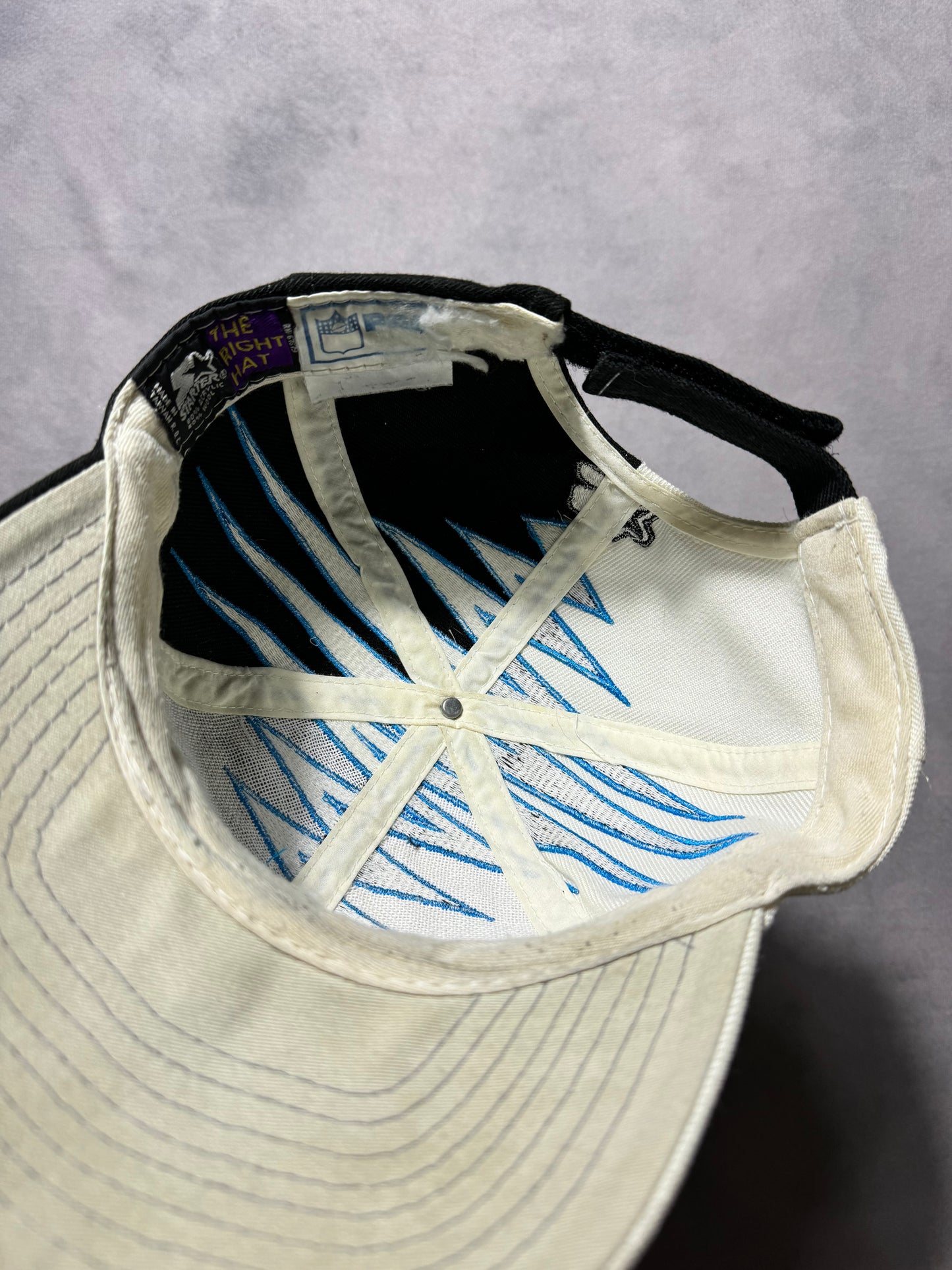 90’s Carolina Panthers Vintage Starter Shockwave NFL Velcro Back Hat (OSFA)
