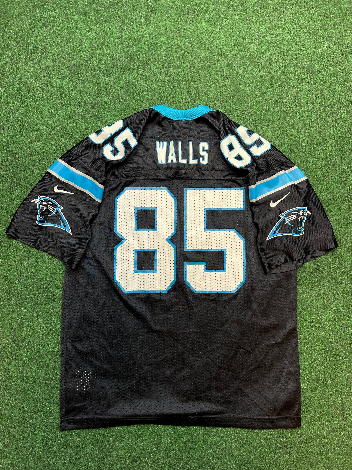 90’s Carolina Panthers Wesley Walls Vintage Nike NFL Jersey (Tagged Youth XL - Fits Adult Medium)