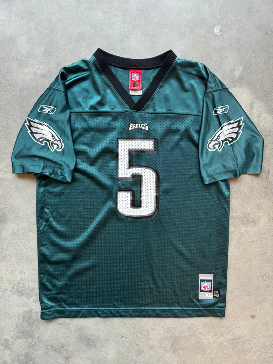 00’s Philadelphia Eagles Donovan McNabb Vintage Midnight Green Reebok NFL Jersey (Youth XL)