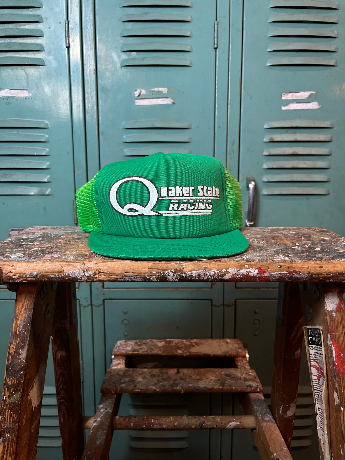 80’s Quaket State Racing Vintage NASCAR Snapback Hat - Deadstock (OSFA)