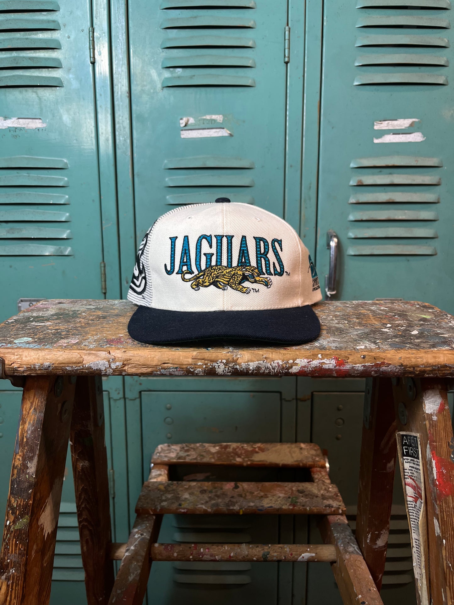 90’s Jacksonville Jaguars Vintage Laser NFL Sports Specialties Snapback Hat (OSFA)