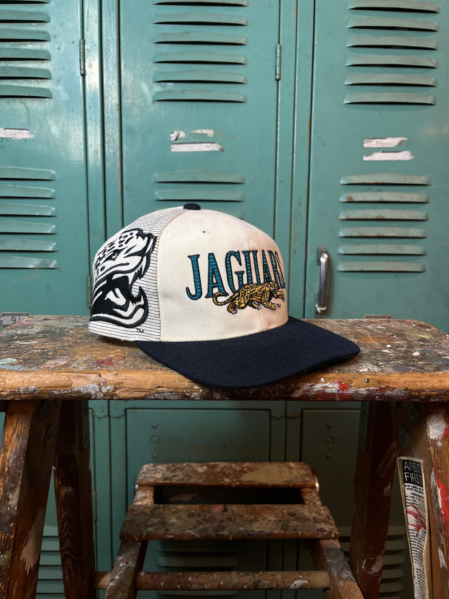 90’s Jacksonville Jaguars Vintage Laser NFL Sports Specialties Snapback Hat (OSFA)