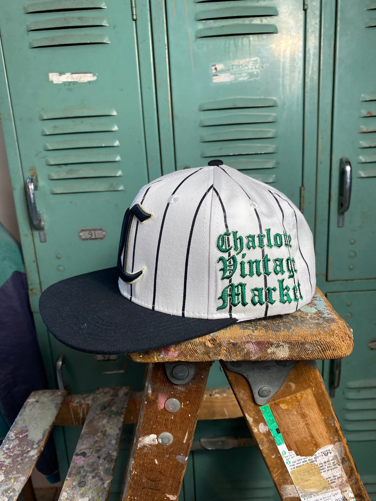 Charlotte Vintage Market Pinstripe Hat - Deadstock (OSFA)