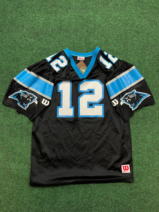 1997 Carolina Panthers Kerry Collins Vintage Wilson NFL Jersey (Small)