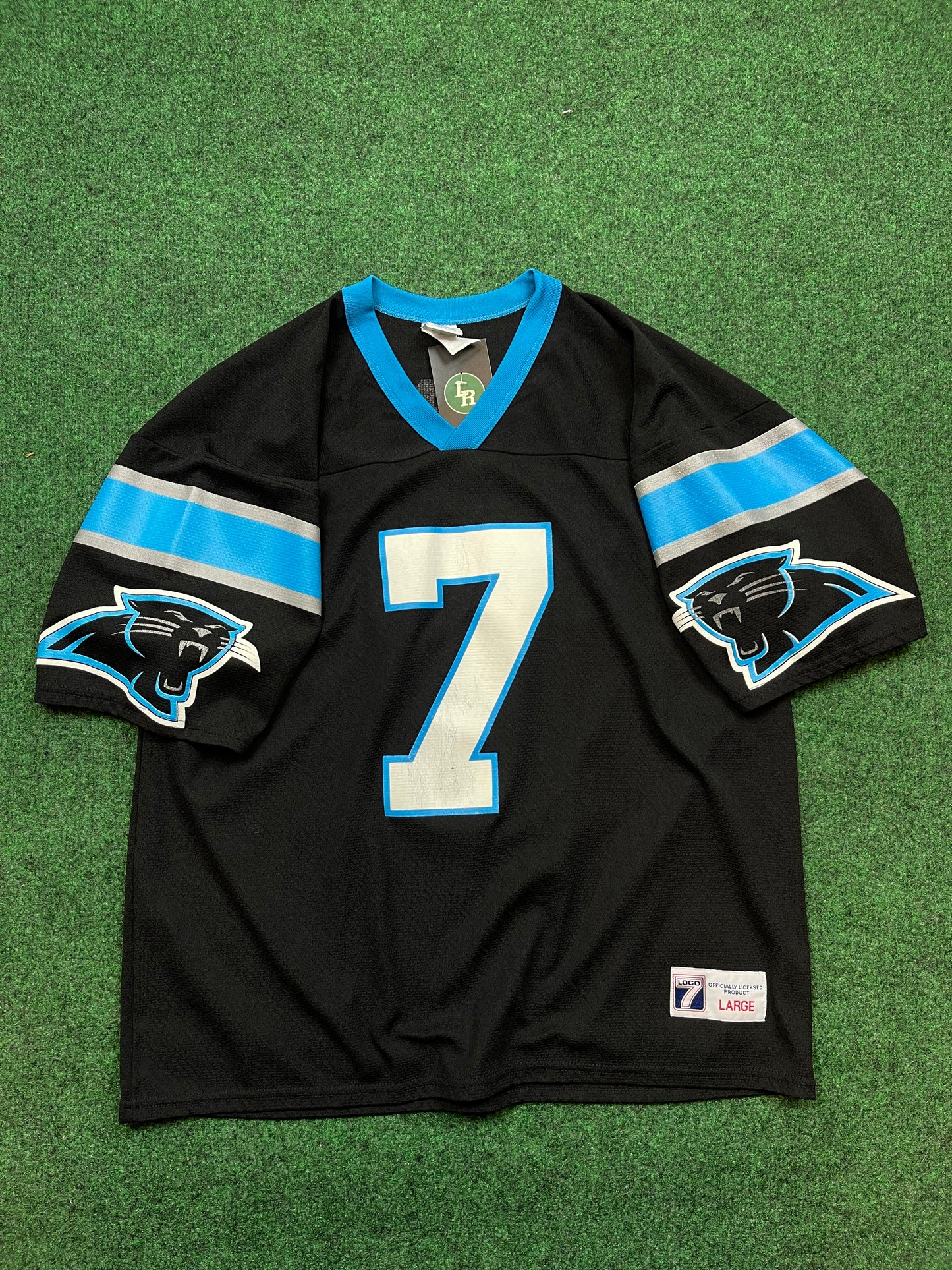 90’s Carolina Panthers Steve Beuerlein Vintage NFL Jersey (Large)