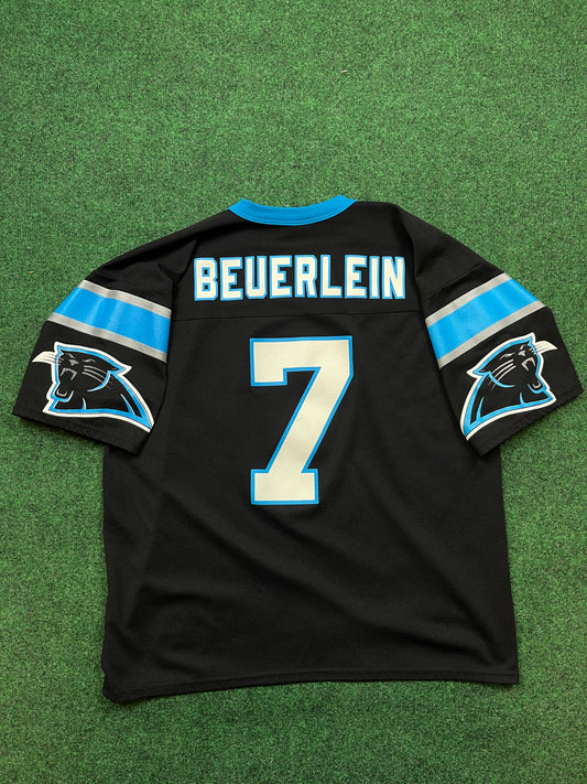 90’s Carolina Panthers Steve Beuerlein Vintage NFL Jersey (Large)