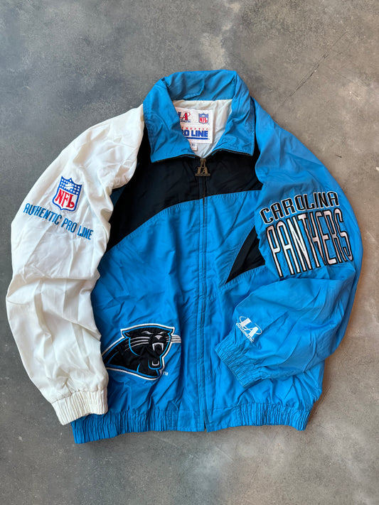 1994 Carolina Panthers Vintage Logo Athletic Sharktooth NFL Windbreaker Jacket (XL)