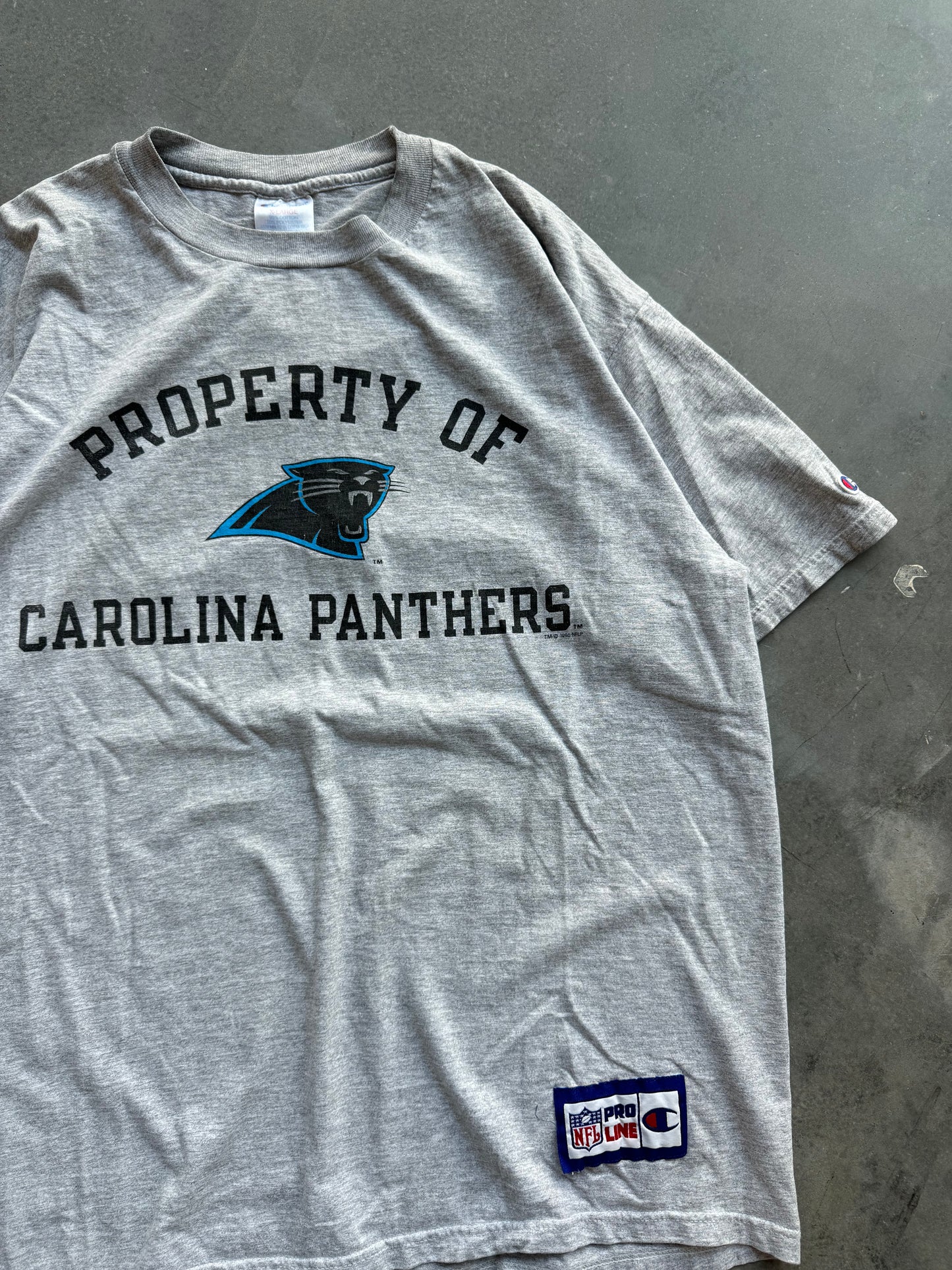 1996 Carolina Panthers Vintage Champion NFL Pro Line Tee (XL)