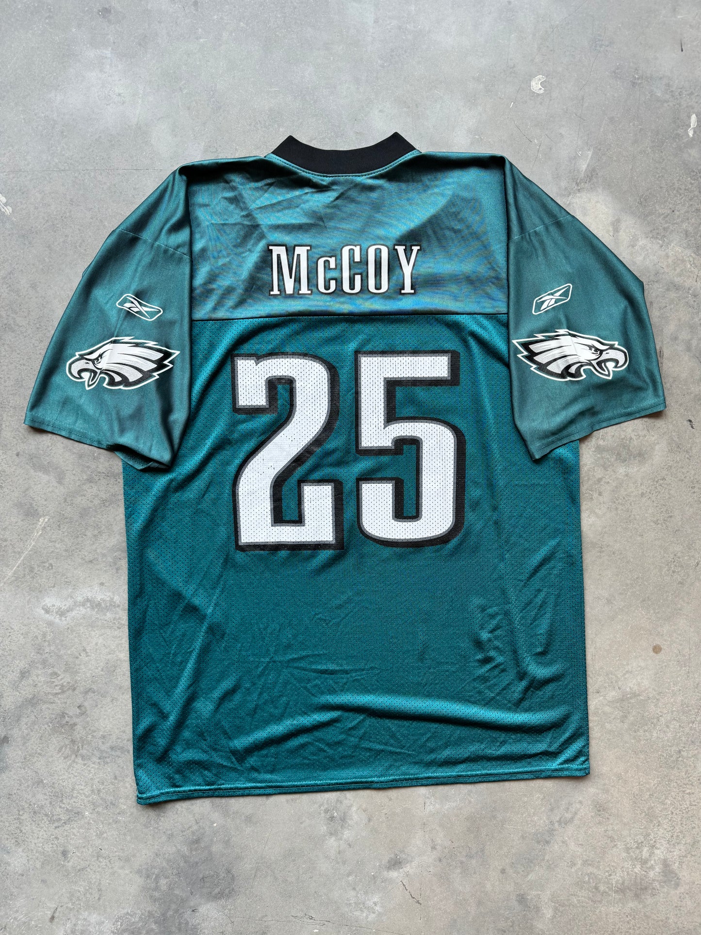 2010’s Philadelphia Eagles LeSean McCoy Vintage Midnight Green Reebok NFL Jersey (XL)