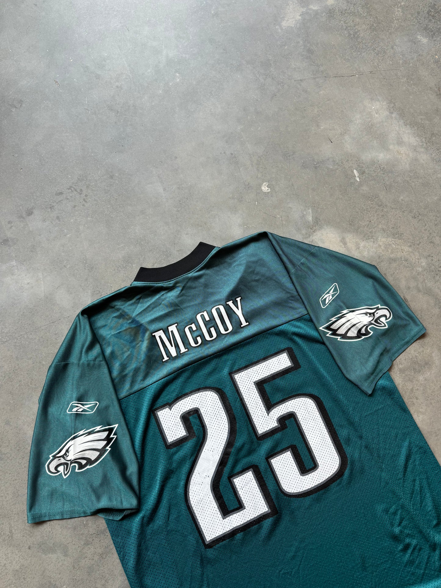 2010’s Philadelphia Eagles LeSean McCoy Vintage Midnight Green Reebok NFL Jersey (XL)