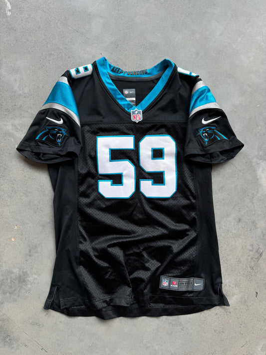 2016 Carolina Panthers Luke Kuechly Black Nike NFL Jersey (Women’s Small)