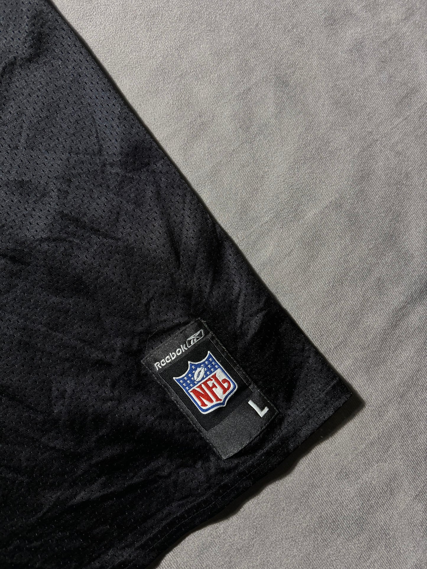 2004 Carolina Panthers Jake Delhomme Vintage Black Reebok Super Bowl XXXVIII NFL Jersey (Large)