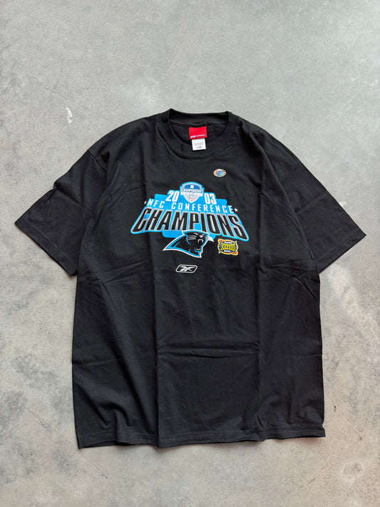 2003 Carolina Panthers NFC Champions Vintage Reebok NFL Tee - Deadstock (Large)