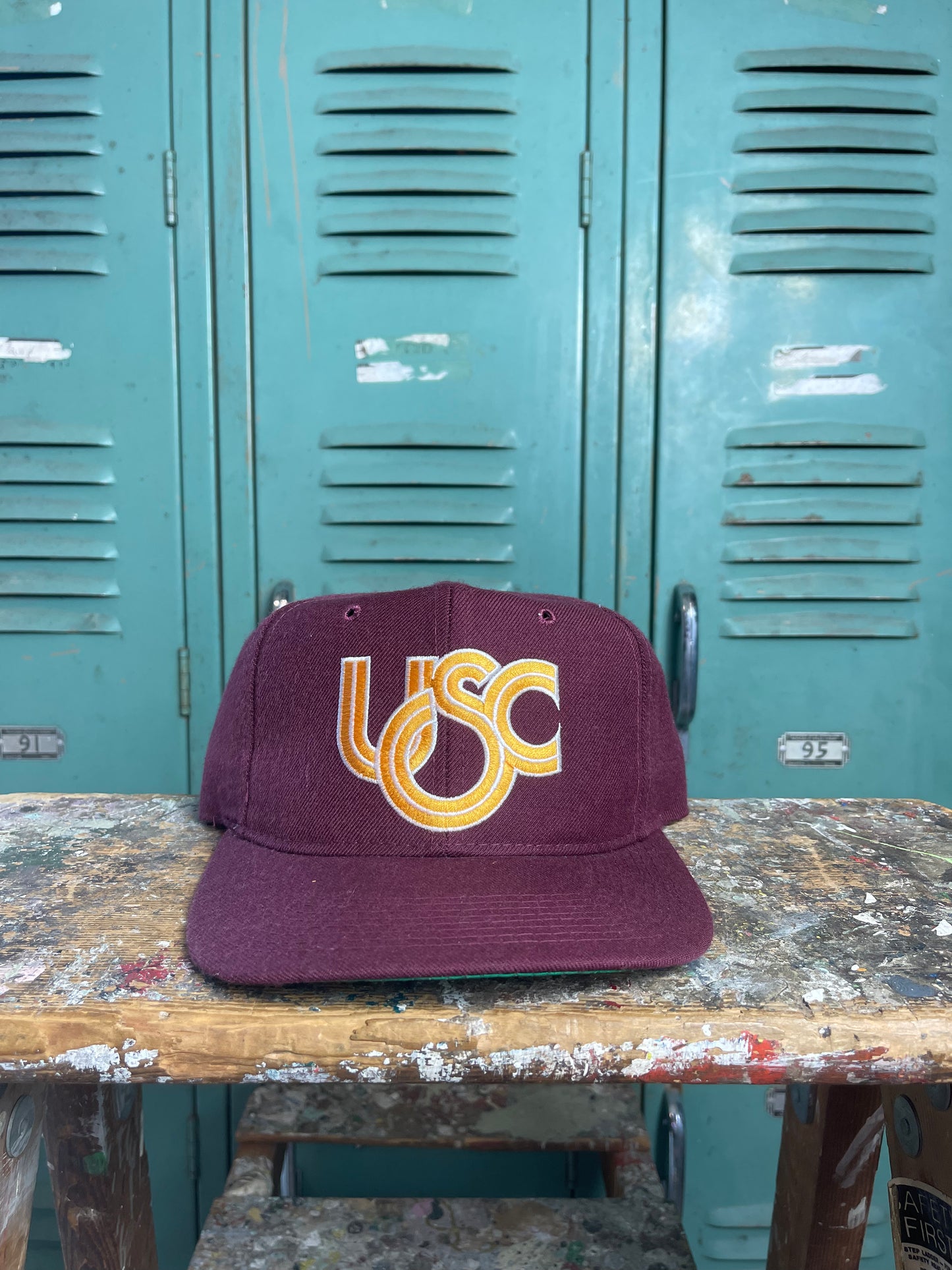 90’s USC Trojans Vintage Wool College New Era Snapback Hat - Deadstock (OSFA)