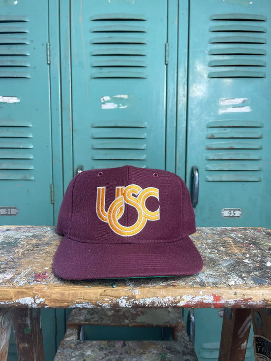 90’s USC Trojans Vintage Wool College New Era Snapback Hat - Deadstock (OSFA)