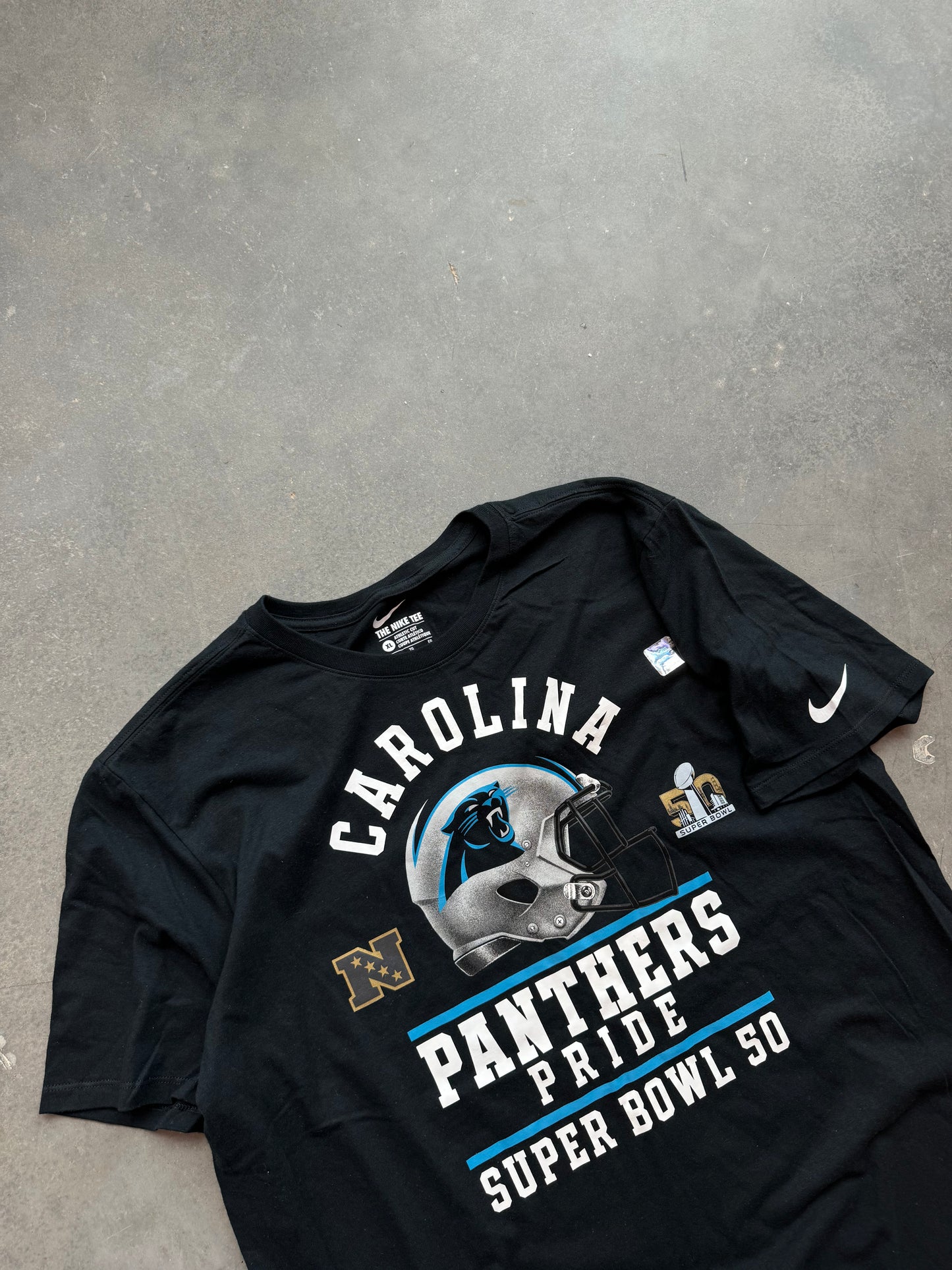 2016 Carolina Panthers “Panthers Pride” Super Bowl 50 Nike Tee - Deadstock (XL)