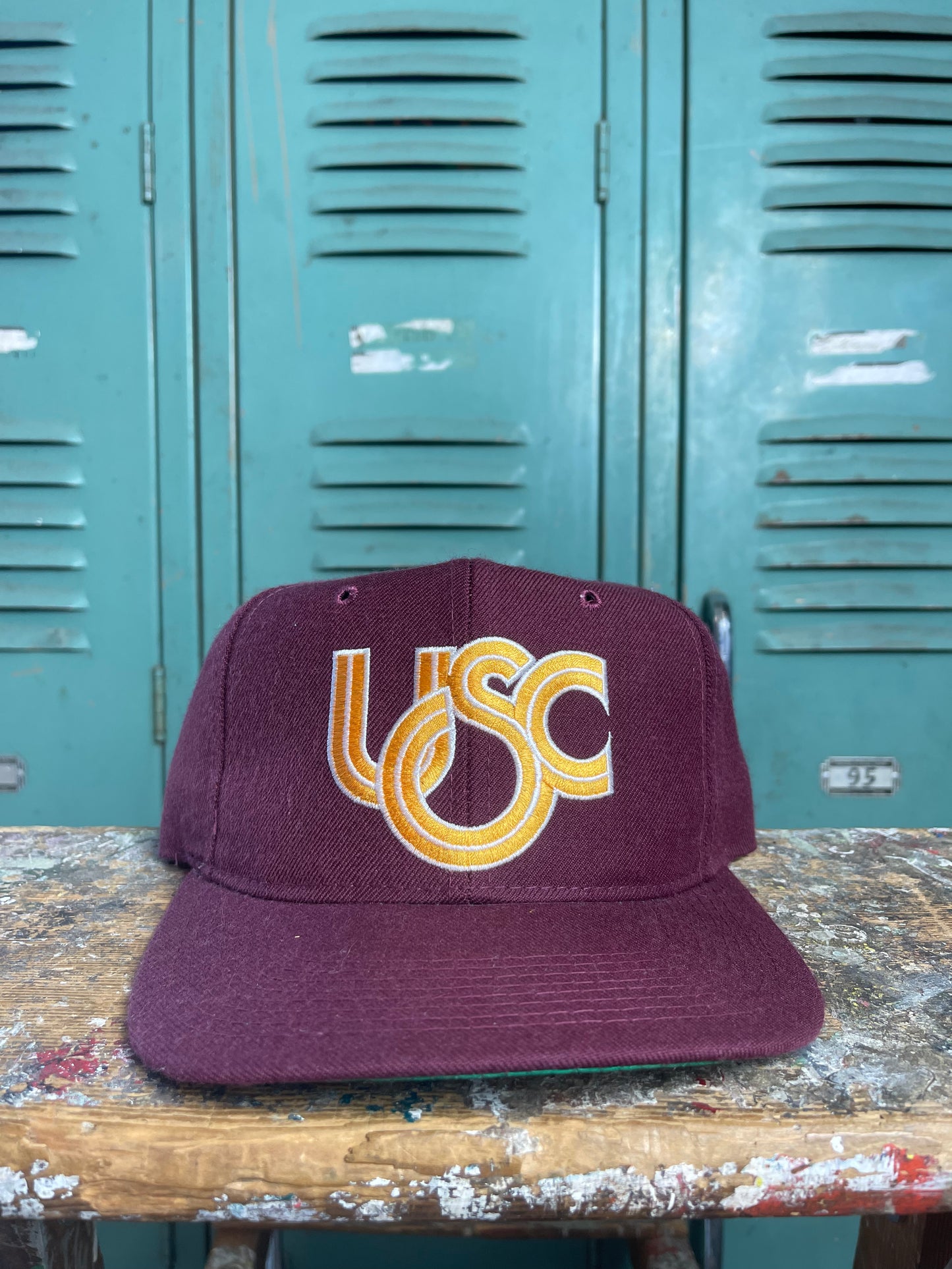 90’s USC Trojans Vintage Wool College New Era Snapback Hat - Deadstock (OSFA)