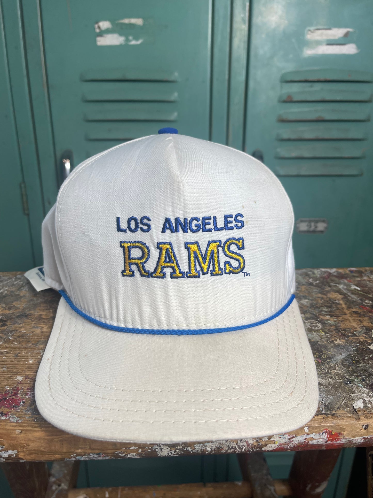 80’s Los Angeles Rams Vintage Rope Trucker NFL Snapback Hat - Deadstock (OSFA)