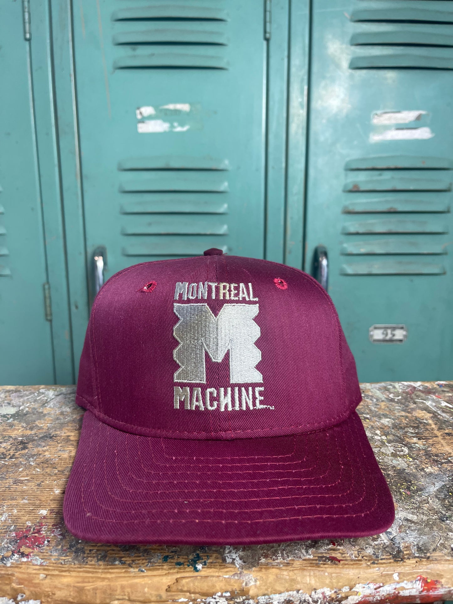 90’s Montreal Machine Vintage World League of Football Vintage Snapback Hat - Deadstock (OSFA)