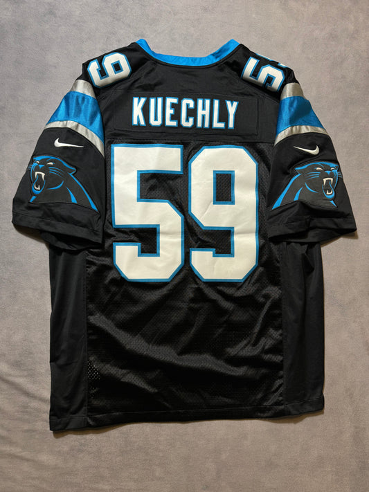 2015 Carolina Panthers Luke Kuechly Black Nike Vapor Limited Stitched NFL Jersey (XL)