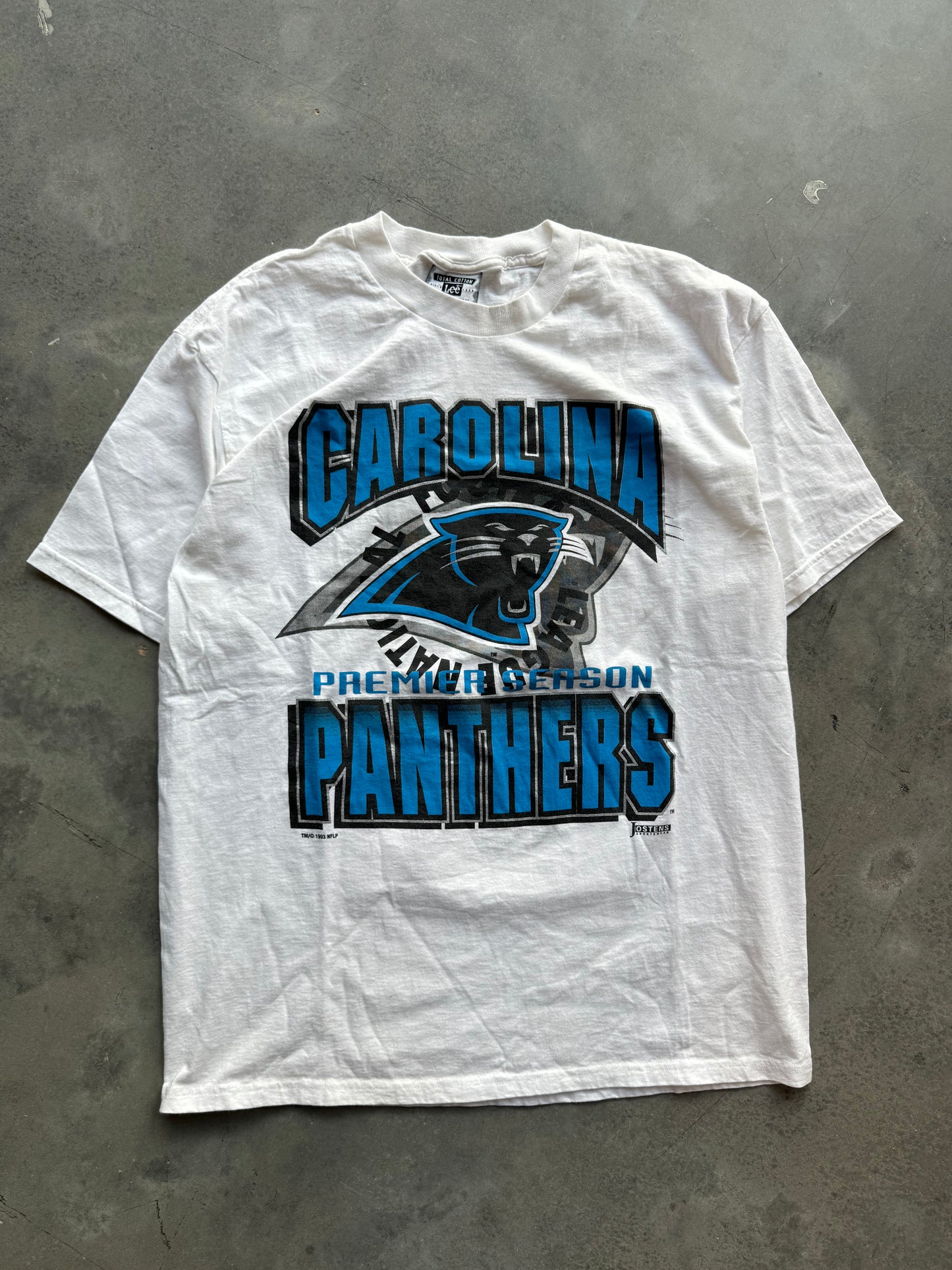 1993 Carolina Panthers Vintage Lee Sport Premier Season NFL Tee (XL)