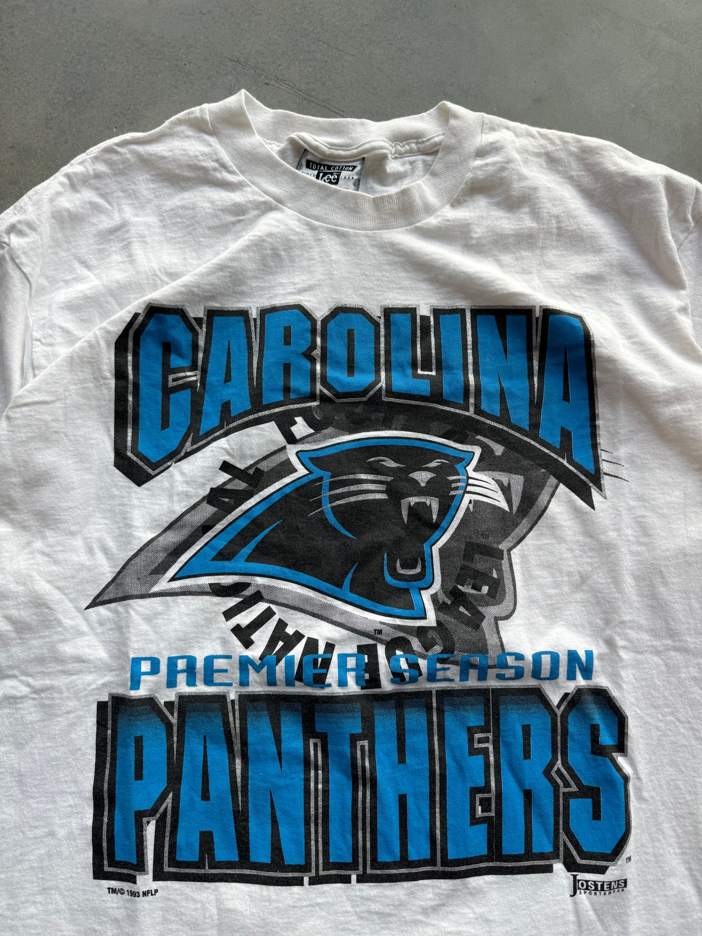 1993 Carolina Panthers Vintage Lee Sport Premier Season NFL Tee (XL)