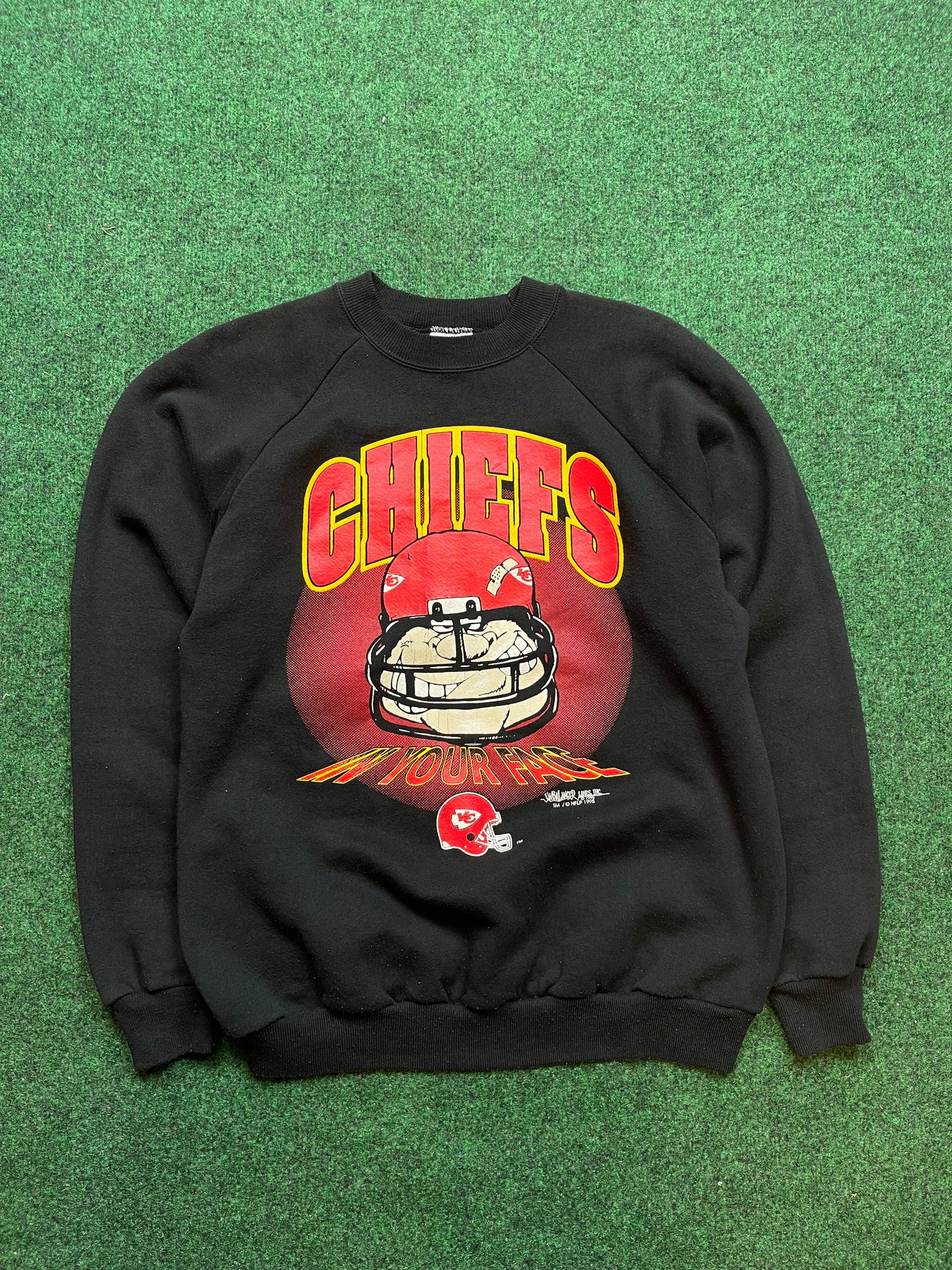 1993 Kansas City Chiefs Vintage NFL Crewneck (Medium)