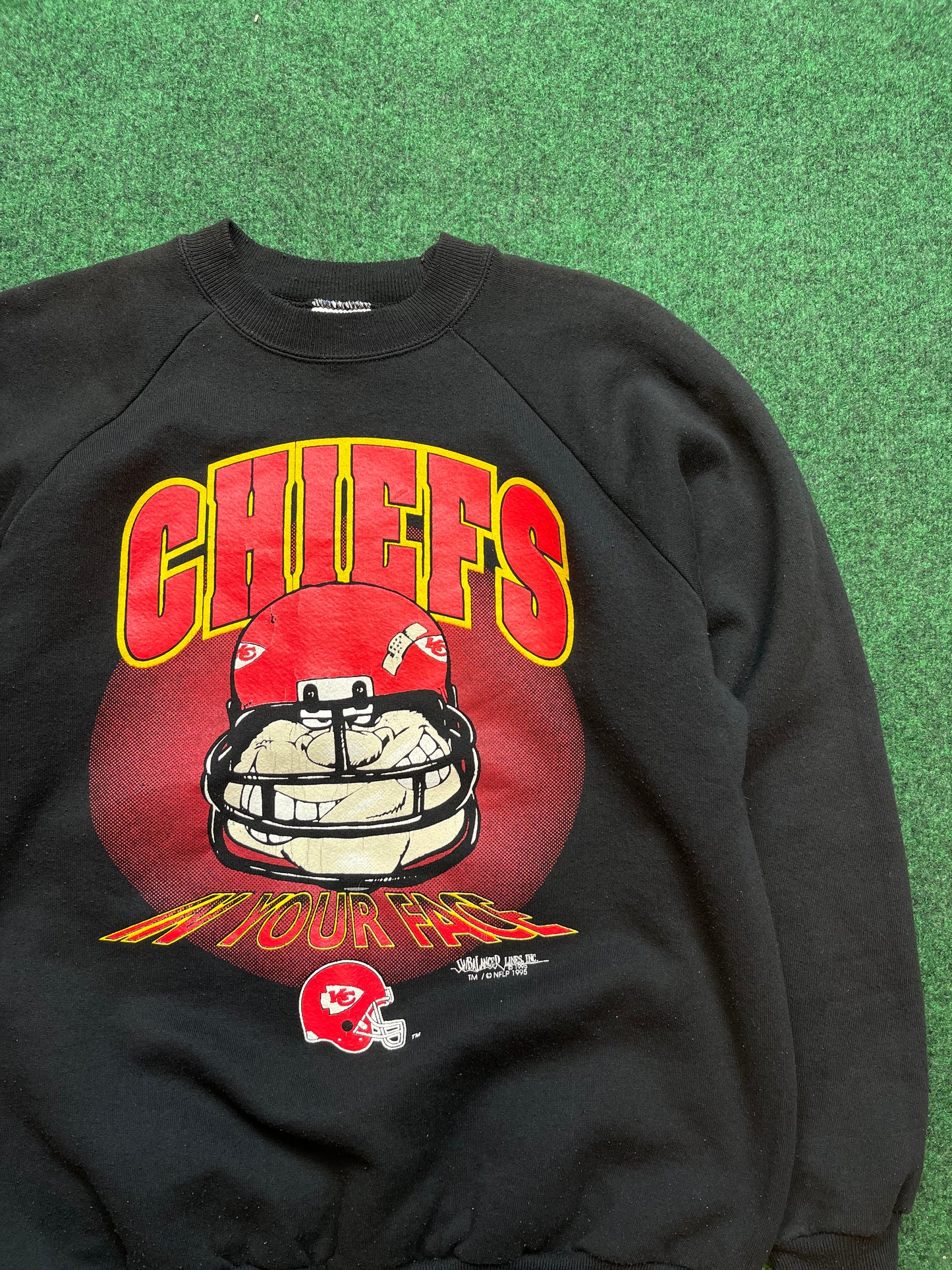 1993 Kansas City Chiefs Vintage NFL Crewneck (Medium)