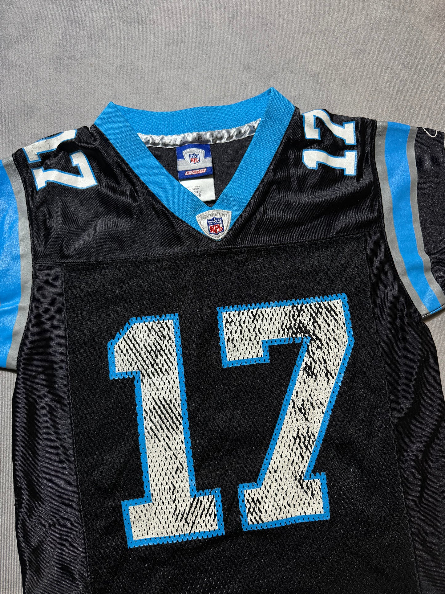 00’s Carolina Panthers Jake Delhomme Vintage Black NFL Jersey (Youth Small)