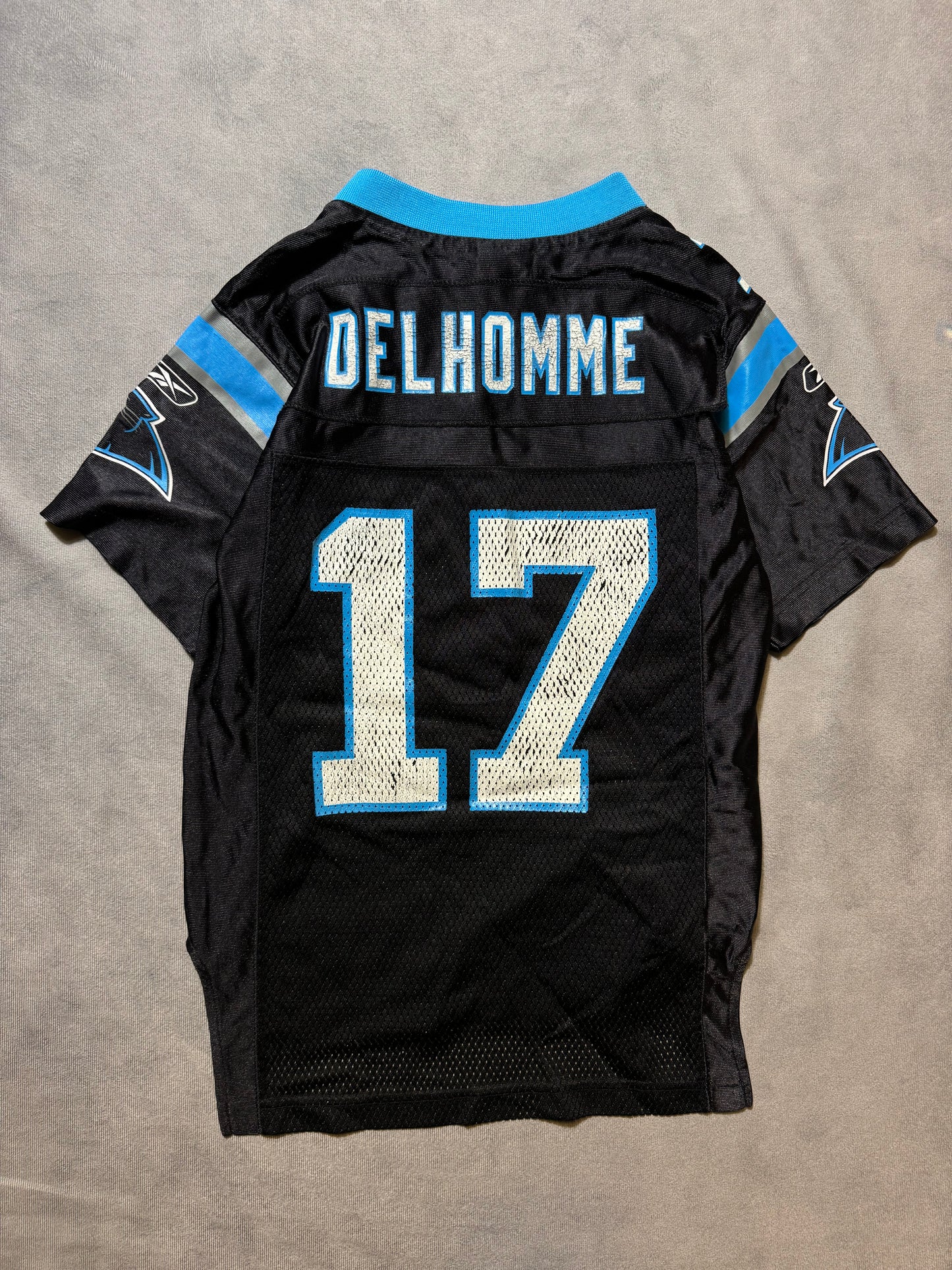 00’s Carolina Panthers Jake Delhomme Vintage Black NFL Jersey (Youth Small)