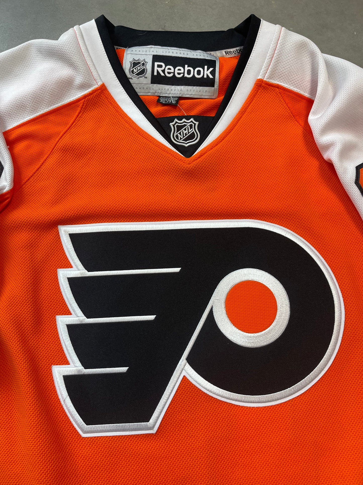 00’s Philadelphia Flyers Mike Richards Vintage Reebok NHL Hockey Jersey (XL)