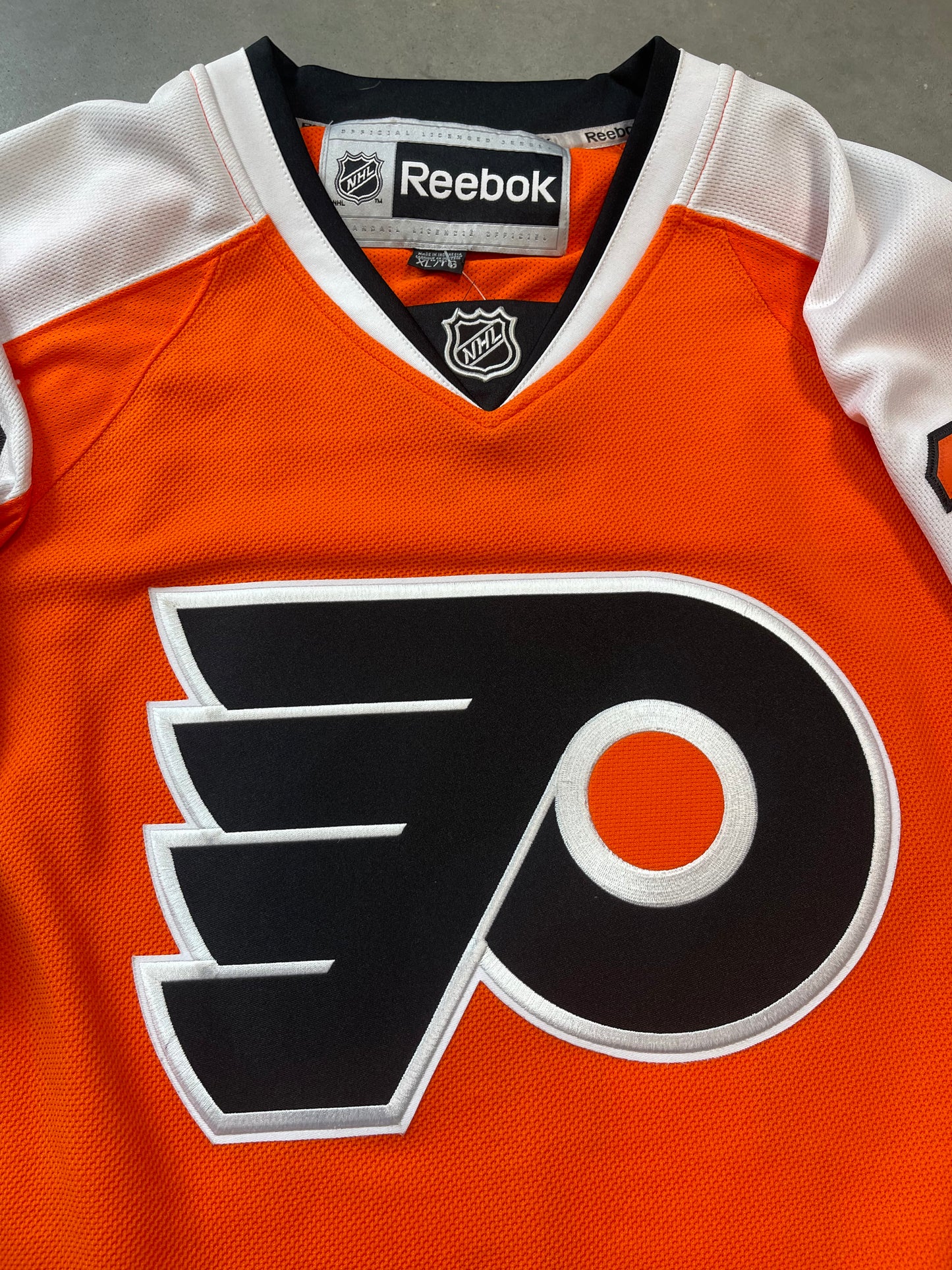 00’s Philadelphia Flyers Mike Richards Vintage Reebok NHL Hockey Jersey (XL)