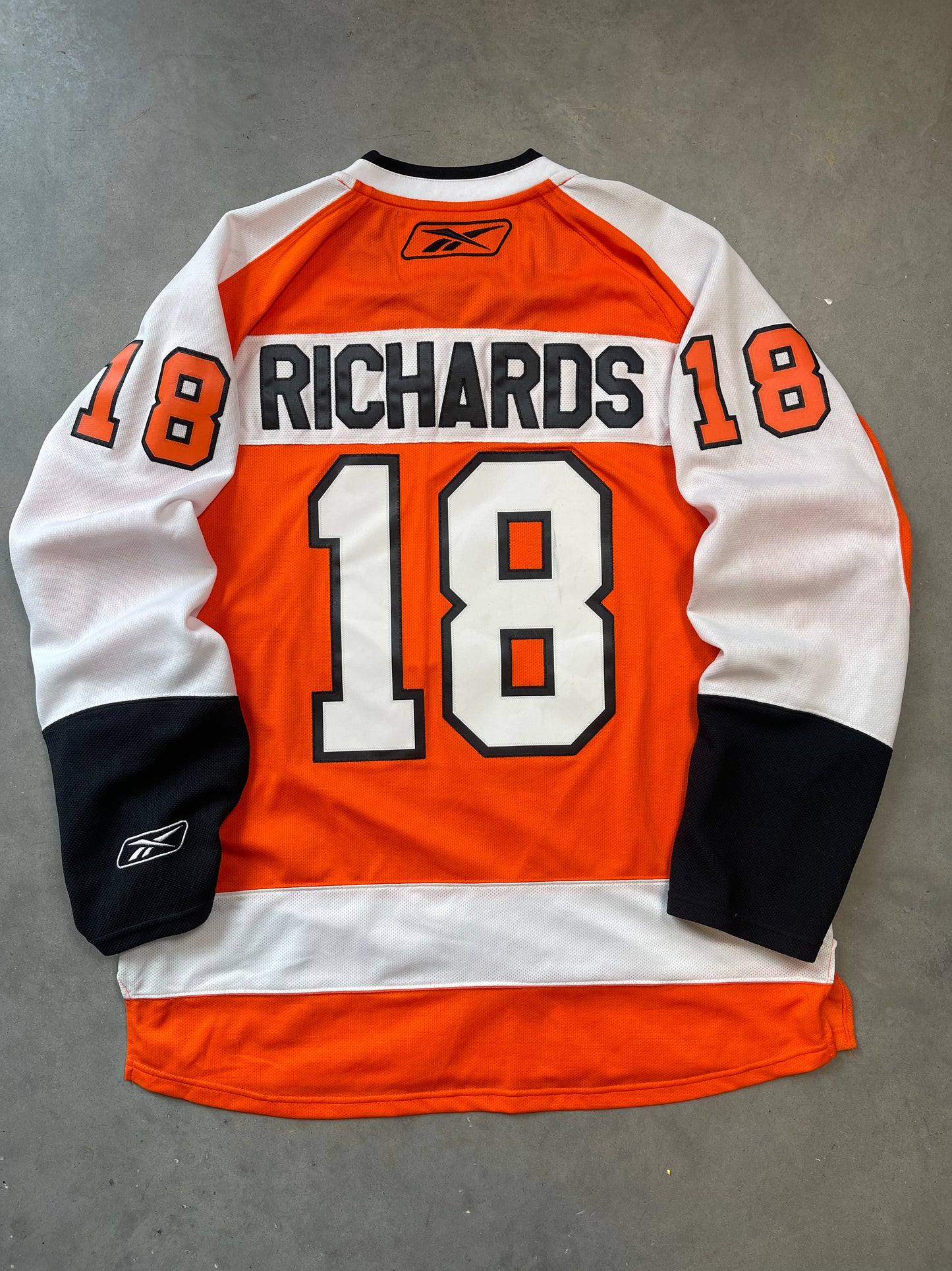 00’s Philadelphia Flyers Mike Richards Vintage Reebok NHL Hockey Jersey (XL)