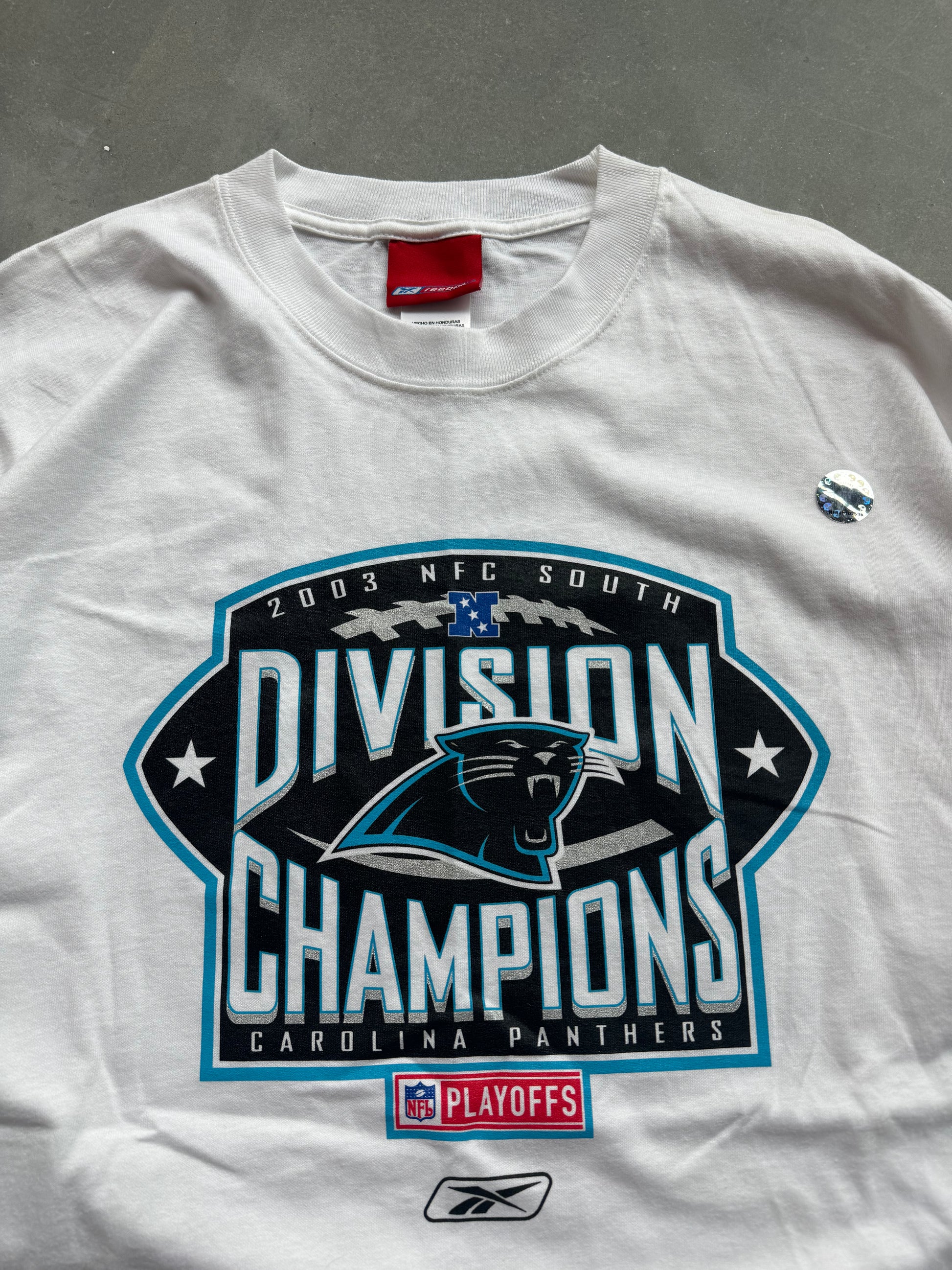 2003 Carolina Panthers NFC South Division Champions Vintage Reebok NFL Locker Room CLT