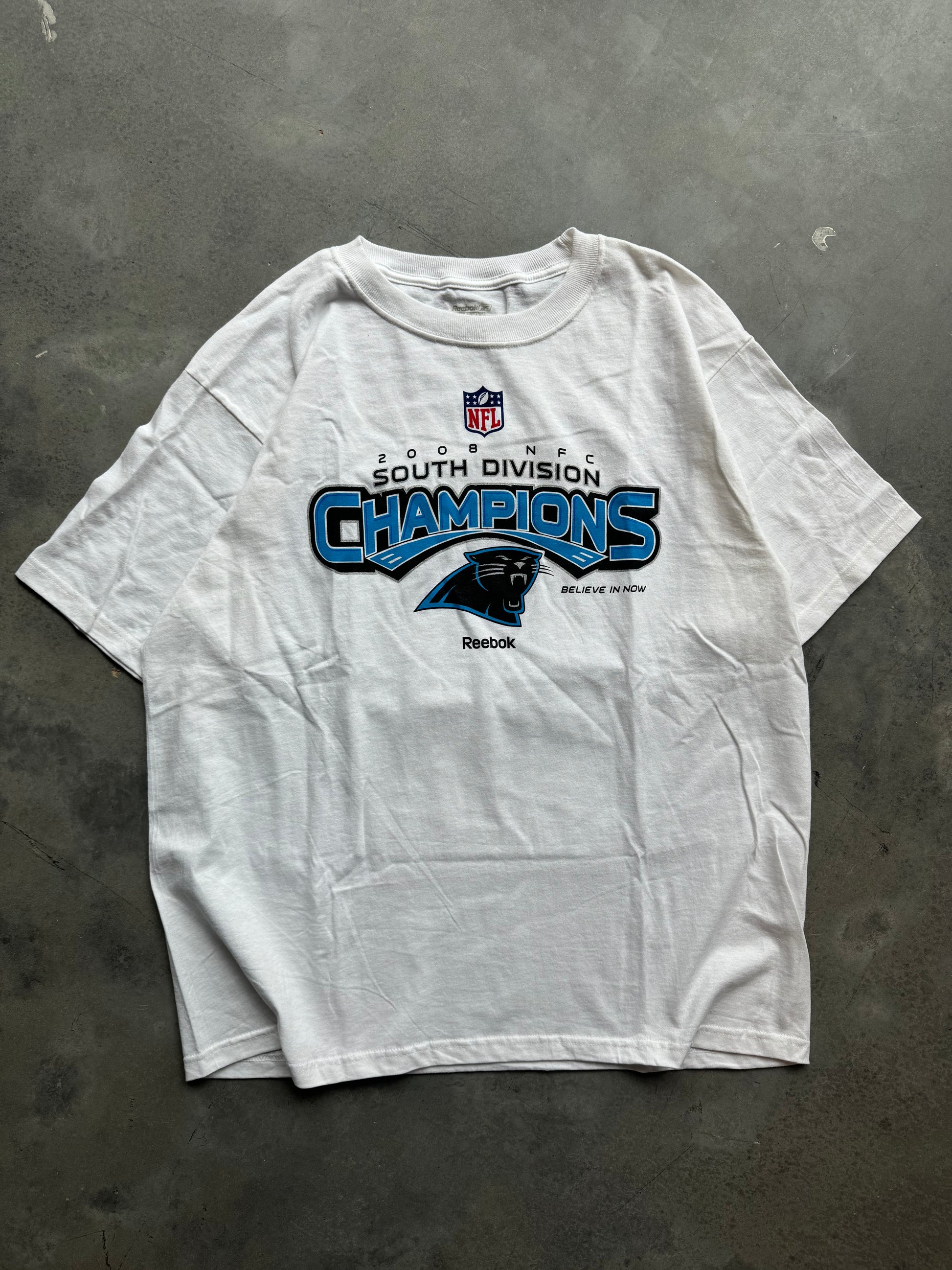 2008 Carolina Panthers NFC South Division Champions NFL Playoffs Reebo Locker Room CLT
