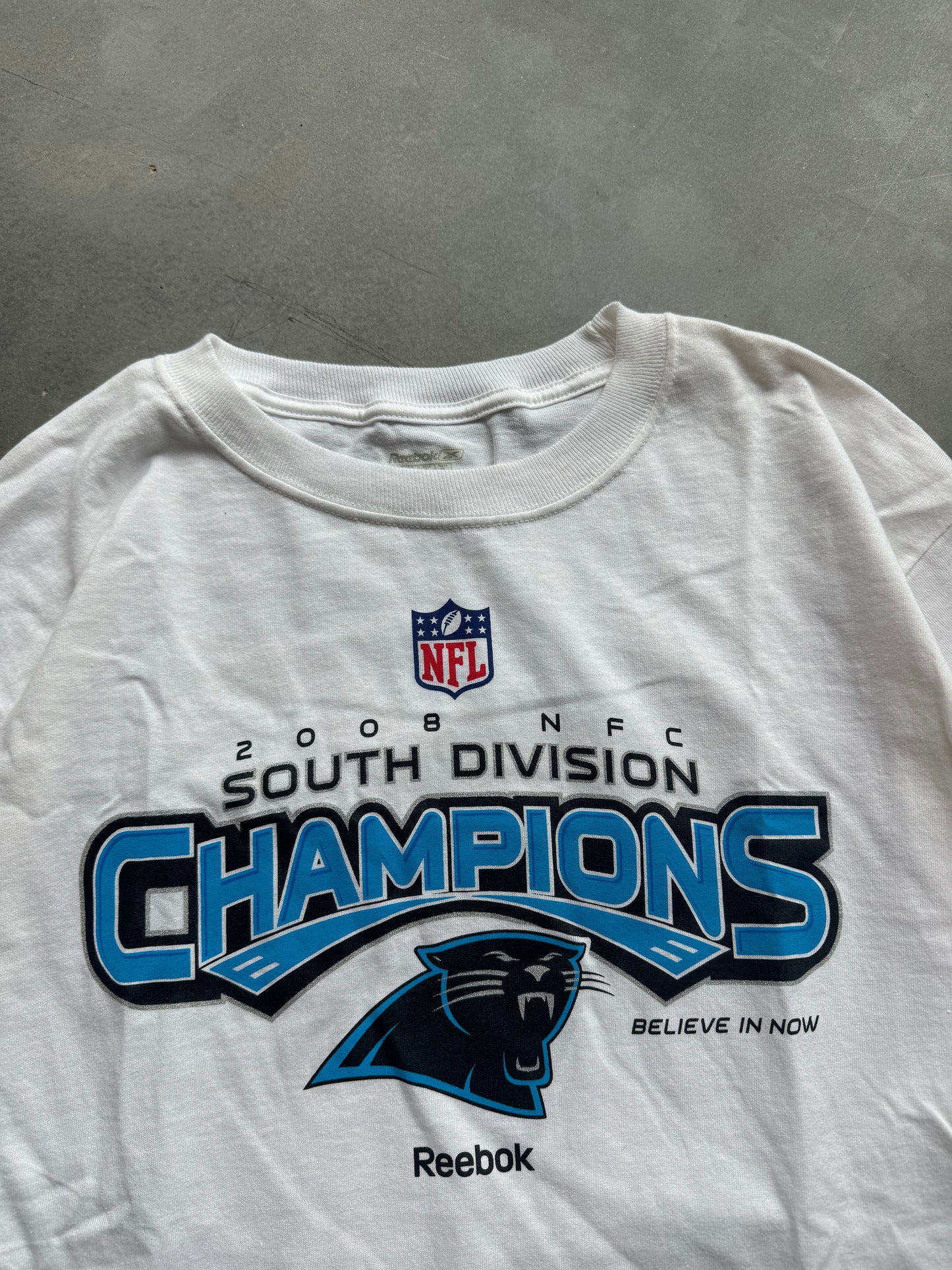 2008 Carolina Panthers NFC South Division Champions NFL Playoffs Reebo Locker Room CLT