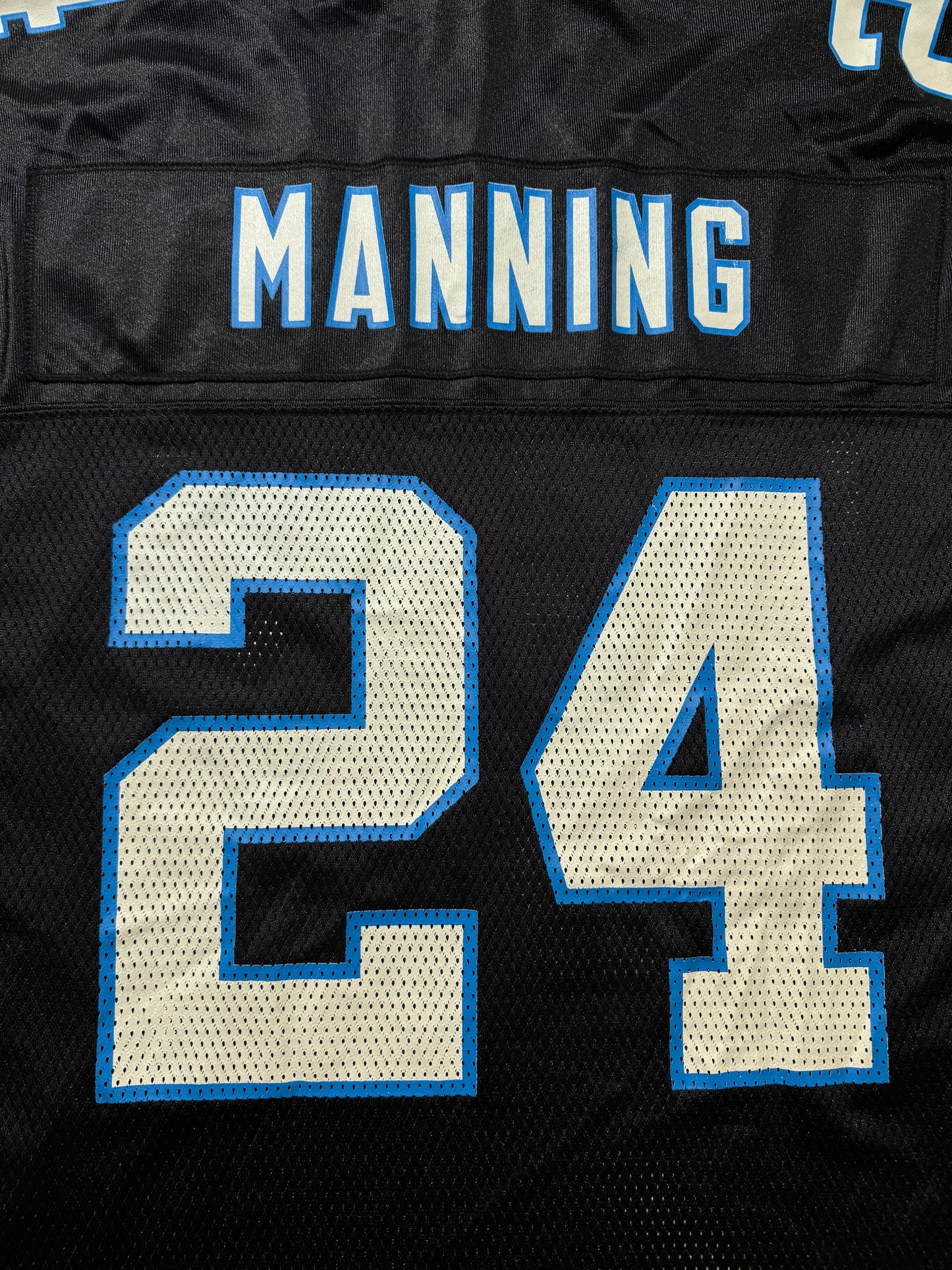 00’s Carolina Panthers Ricky Manning Vintage Black Reebok NFL Jersey (Large)
