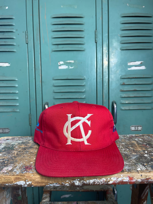 90’s Charlotte Knights Negro League Kansas City Monrachs Throwback Vintage MiLB Snapback Hat (OSFA)